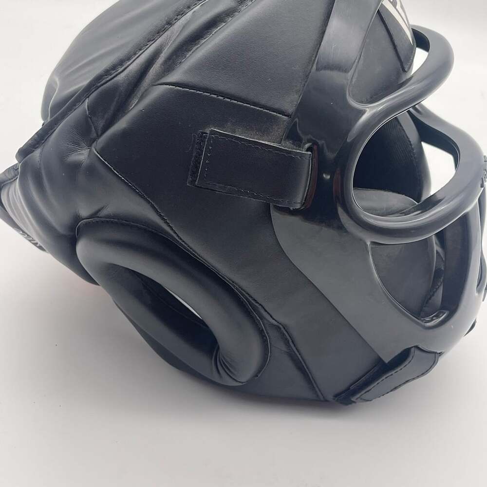 RDX T1FB Boxing Head Guard Black Leather Face Bar - Picture 7 of 11